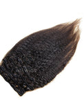 Clip-In Hair Extensions Brazilian Hair Kinky Straight