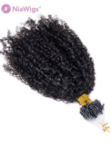 4A Micro Loop Extension Kinky Curly Micro Ring Human Hair Extensions For Black Women