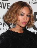 Beyonce Inspired Short Bob Curly Virgin Hair Lace Front Celebrity Wigs