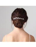 Retro Crystal Wedding Accessories Bridal Metal Hair Comb