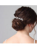 Retro Crystal Wedding Accessories Bridal Metal Hair Comb