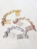 Retro Crystal Wedding Accessories Bridal Metal Hair Comb