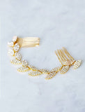 Retro Crystal Wedding Accessories Bridal Metal Hair Comb