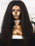 Jazmine #Highlight Kinky Straight Human Hair Lace Colored Wigs