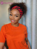 2025 Best Selling Headband Wig Curly Human Hair Wigs (WITH FREE TRENDY HEADBAND)