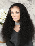 Deep Wave Human Hair Lace Front Wigs With Natural Hairline