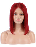 99j Human Hair Bob Wig Colorful Lace Wigs
