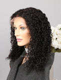 Curly Human Hair Glueless Full Lace Wigs With Baby Hair