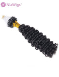 Micro Loop Extensions Curly Micro Ring Human Hair Extension