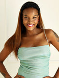 Dark Roots Ombre #4 Brown Headband Wig Human Hair Wigs (WITH FREE TRENDY HEADBAND)