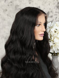 Natural Wave Human Hair Glueless Full Stretchable Wigs With Baby Hair