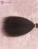 I Tip Human Hair Extensions Micro Links Kinky Straight(WITH FREE BEADS,LOOP THREADER)