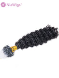 Micro Loop Extensions Curly Micro Ring Human Hair Extension