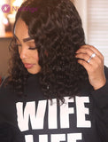 Deep Curly Human Hair 5x5 Inches Closure Lace Wigs With Natural Hairline