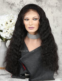 Water Wave Human Hair Lace Front Wigs With Natural Hairline