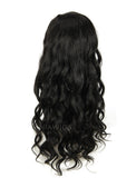 Loose Wavy U Part Human Hair Wig Jet Black Upart Wigs