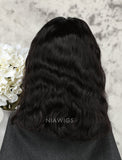 Short Bob Human Hair Fashion Wavy Lace Front Wigs With Natural Hairline