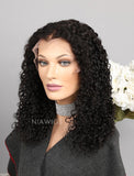 Curly Human Hair Glueless Full Lace Wigs With Baby Hair