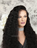 Loose Curly Human Hair Glueless Full Lace Wigs With Baby Hair