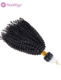 4B 4C Micro Loop Extension Afro Curly Microlinks Human Hair Extensions For Black Women