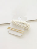 Chic Artificial Pearl Metal Hair Clips Barrettes