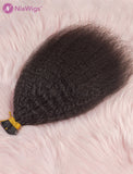 I Tip Human Hair Extensions Micro Links Kinky Straight(WITH FREE BEADS,LOOP THREADER)