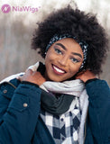 Headband Wig 4C Kinky Curls Human Hair Wigs (WITH FREE TRENDY HEADBAND)