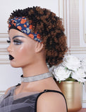 #1b/33 Headband Wig Human Hair 4C Kinky Curly Wigs (WITH FREE TRENDY HEADBAND)