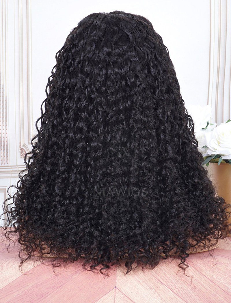 2022 Best Selling Headband Wig Curly Human Hair Wigs (WITH FREE TRENDY HEADBAND)