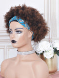 #1b/33 Headband Wig Human Hair 3A Kinky Curly Wigs (WITH FREE TRENDY HEADBAND)