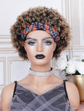 #1b/27 Headband Wig Human Hair 3A Kinky Curly Wigs (WITH FREE TRENDY HEADBAND)