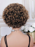 #1b/27 Headband Wig Human Hair 3A Kinky Curly Wigs (WITH FREE TRENDY HEADBAND)