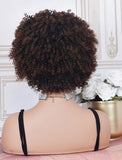 #1b/4 Headband Wig Human Hair 4C Kinky Curly Wigs (WITH FREE TRENDY HEADBAND)