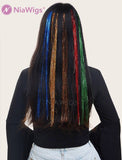 Sparkling Glitter Shiny Silk Hair Tinsel (6 Colors 48 Inch 1200 Strands)
