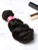 Hair Weft Bundles Natural Color Brazilian Loose Wave Human Hair