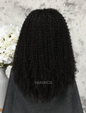 New Arrival Curly Human Hair Lace Front Wigs Middle Parting