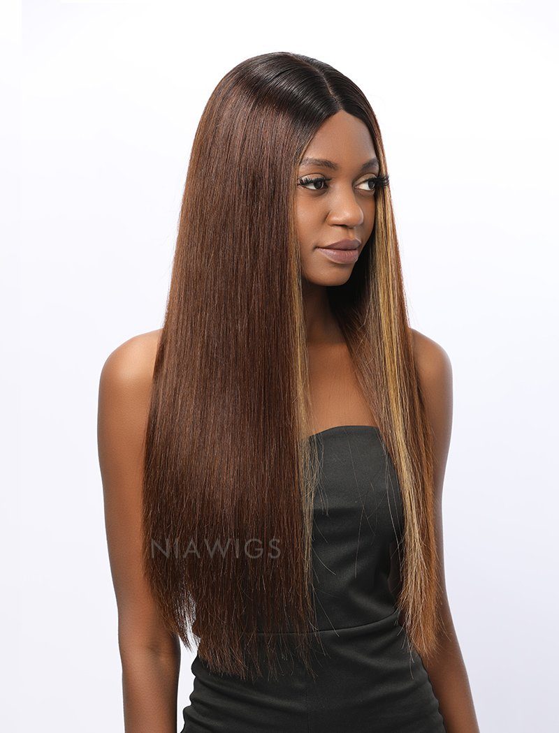 Joanna Remy Hair 18 Inches Lace Front Wig Highlight