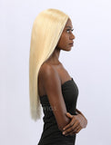 Yolanda Remy Hair 20 Inches Lace Front Wig #613 Honey Blonde