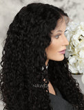 Loose Curly Brazilian Human Hair Glueless Full Stretchable Wigs