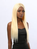 Yolanda Remy Hair 20 Inches Lace Front Wig #613 Honey Blonde