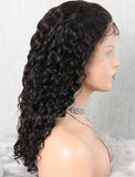 Natural Wave Human Hair Glueless Full Lace Wigs Free Parting With Baby Hair