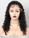 Natural Wave Human Hair Glueless Full Lace Wigs Free Parting With Baby Hair
