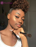 #4 Afro Kinky Curly Ponytail Wrap Around Drawstring