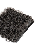 Seamless PU Weft Clip-In Hair Extensions Brazilian Human Hair Loose Curly