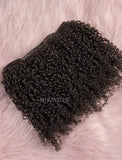Seamless PU Weft Clip-In Hair Extensions Brazilian Human Hair Kinky Curly