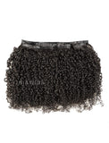 Seamless PU Weft Clip-In Hair Extensions Brazilian Human Hair Kinky Curly