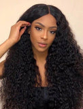 Tight Curls Human Hair Glueless Full Lace Wigs With Preplucked Natural Hairline