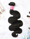 Hair Weft With Lace Closure Natural Color Brazilian Body Wave Human Hair