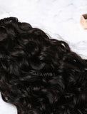 Hair Weft With Lace Closure Natural Color Brazilian Curly Human Hair