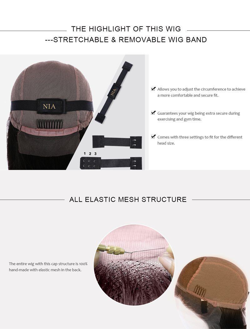 adjustable removable extra elastic band for lace wigs glueless wig  installation